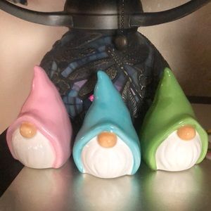 The cutest gnomes pink blue and green